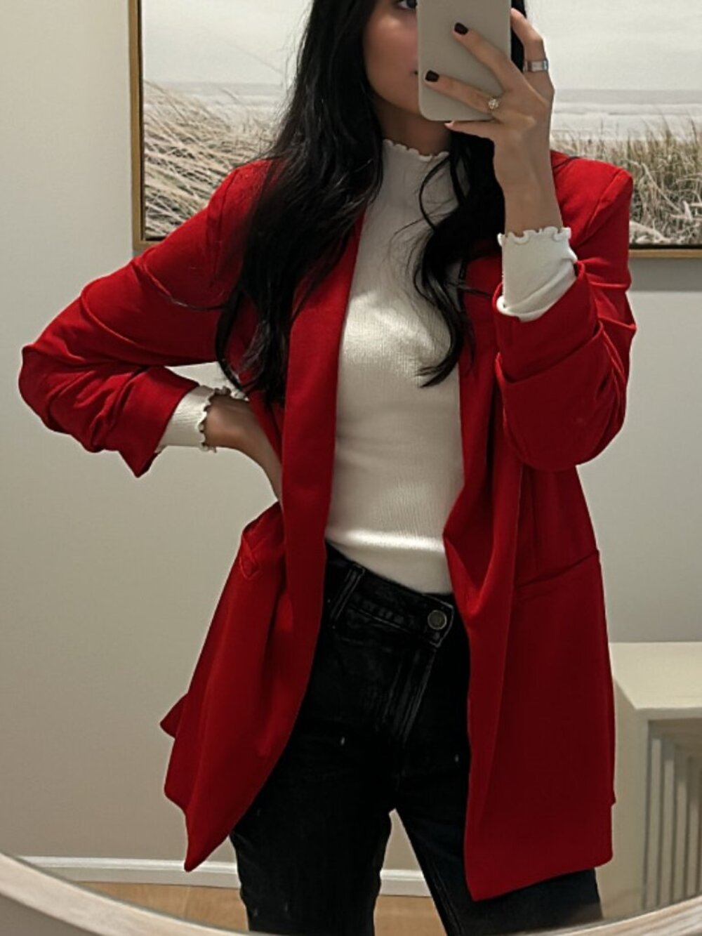 Red blazer